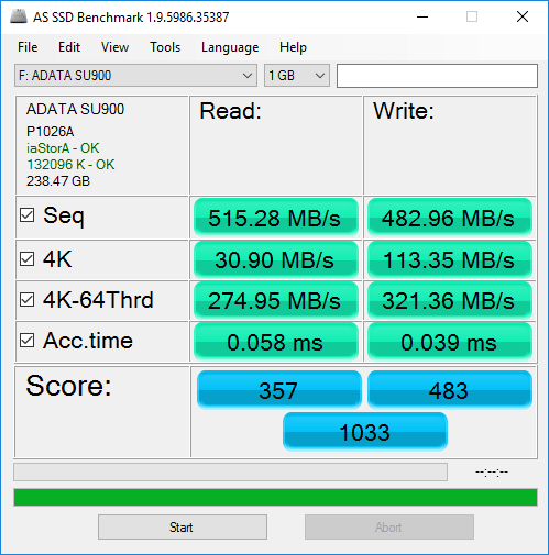 ADATA SU900 256GB Ultimate SSD Review 2