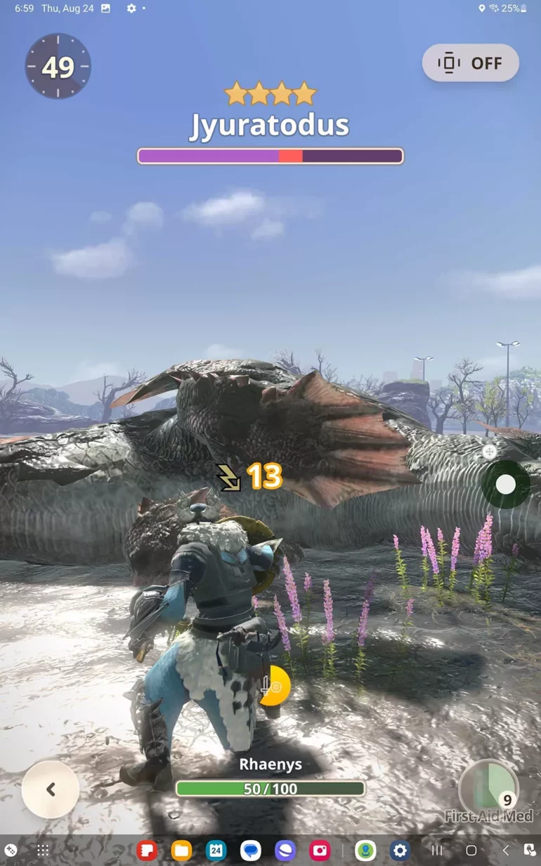 Monster Hunter: NOW on Samsung Galaxy Tab S9 Plus