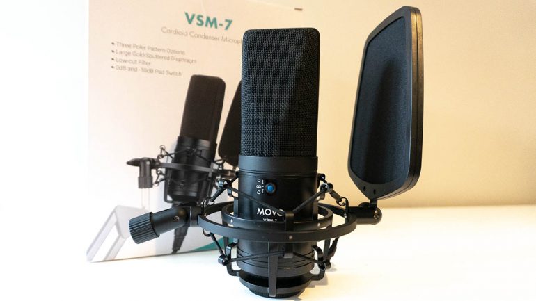 MOVO VSM-7 Large Diaphragm Multi-Pattern Studio XLR Condenser Microphone Review