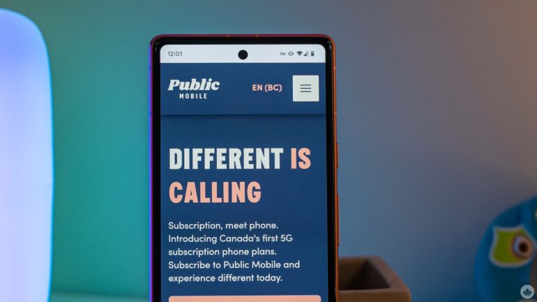 Public Mobile's 20GB/$29 Canada & U.S. plan in Quebec. 3