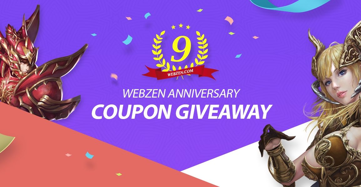 Webzen.com's 9th Anniversary Coupon Giveaway 33