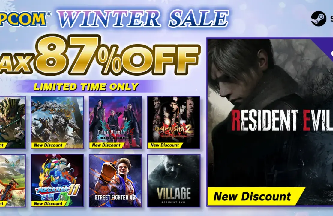 Capcom Launches December Sales Promotion Featuring Significant Discounts and Upcoming Releases 33