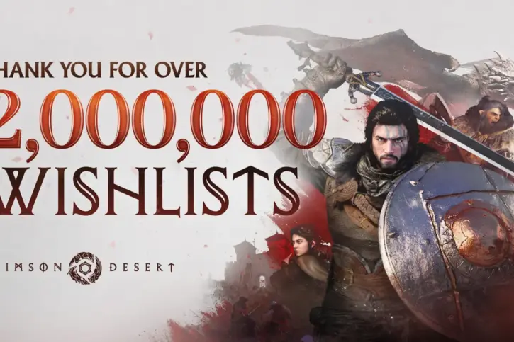 Crimson Desert Exceeds 2 Million Wishlists; Ranked Alongside The Witcher 3 and Zelda 38