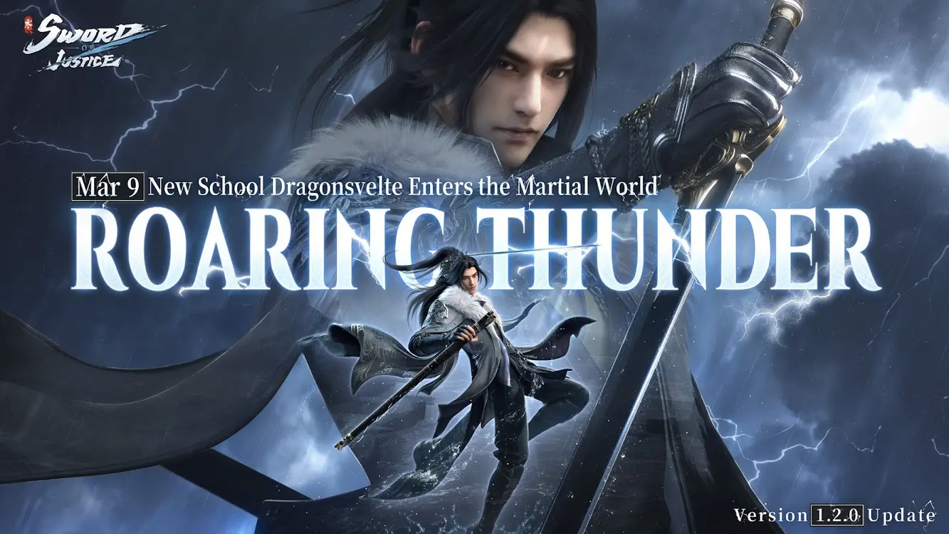 Sword of Justice Version 1.2.0 Update Introduces New School, Innovative Gameplay, and Abundant Content