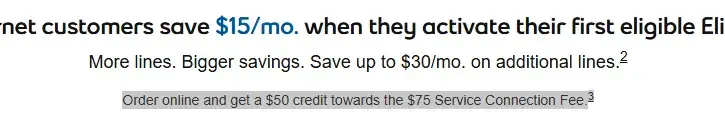 Bell provides partial credit for new device connection fees 60