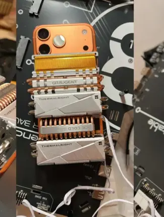 Attaching Five Heatsinks to Your Phone Will Enhance Performance Attaching Five Heatsinks to Your Phone Will Enhance Performance 36