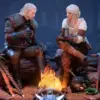 Dark Horse Unveils Limited Edition Geralt and Ciri Fireside Statue 39