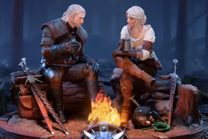 Dark Horse Unveils Limited Edition Geralt and Ciri Fireside Statue 38