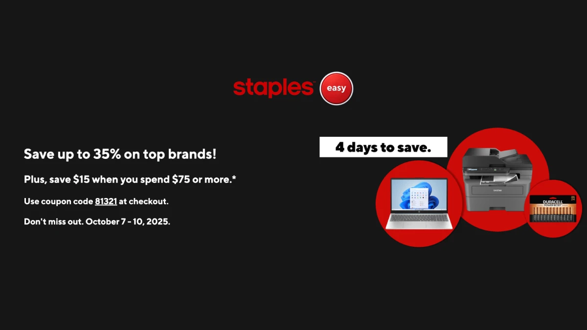 Staples Canada October Tech Sale: Major Discounts on Gaming, Laptops, and Home Office Gear 33