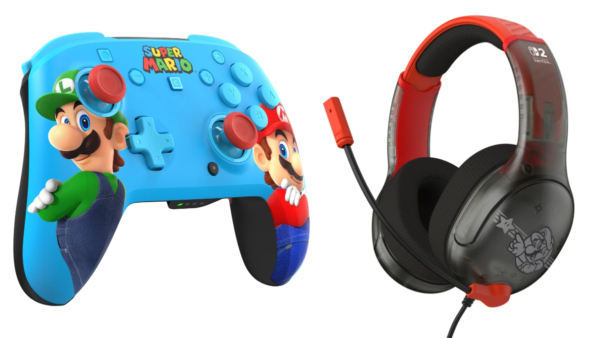 Turtle Beach Reveals Mario & Luigi Rematch Wireless Controller and Mario Star Airlite Headset for MAR10 Day 2026