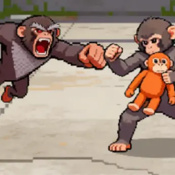 Zoo Fighter: The Viral Monkey Punch-kun Stars in Exciting New Awareness Game 37