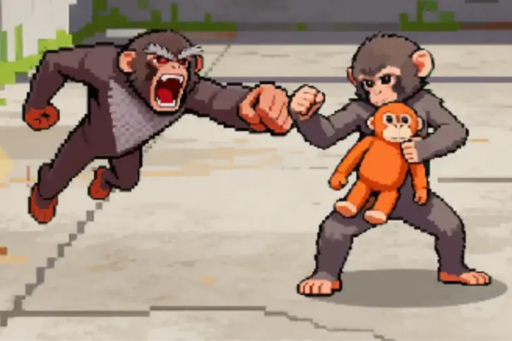 Zoo Fighter: The Viral Monkey Punch-kun Stars in Exciting New Awareness Game 38
